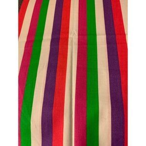 Vibrant Striped Cotton Fabric 1/2 Yard 42" Wide For Crafts Sewing